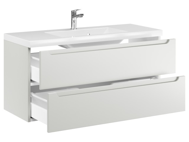 Szafka Wisząca Z Umywalką ETH 100 cm - Kaszmir Mat