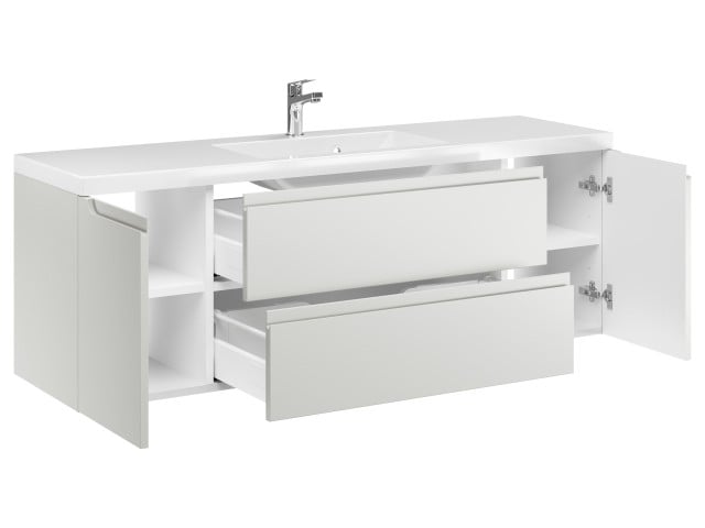Szafka Wisząca Z Umywalką ETH 140 cm D - Kaszmir Mat