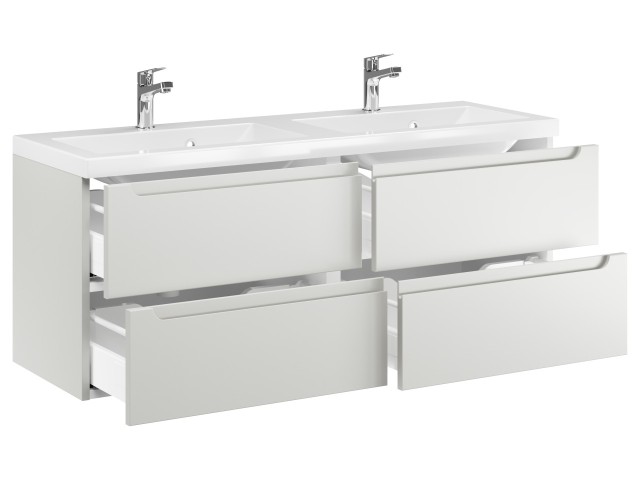 Szafka Wisząca Z Umywalką ETH 120 cm DUO - Kaszmir Mat