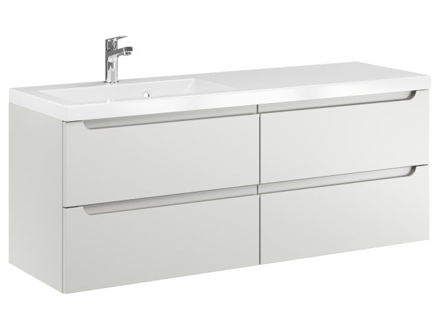 Szafka Wisząca Z Umywalką ETH 120 cm S Lewa - Kaszmir Mat Szafka Wisząca Z Umywalką ETH 120 cm S Lewa - Kaszmir Mat