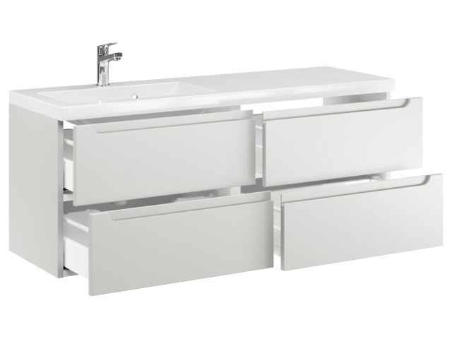 Szafka Wisząca Z Umywalką ETH 120 cm S Lewa - Kaszmir Mat