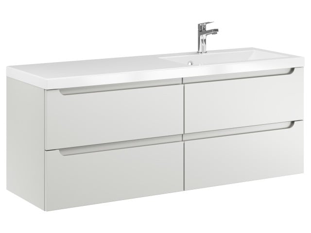 Szafka Wisząca Z Umywalką ETH 120 cm S Prawa - Kaszmir Mat Szafka Wisząca Z Umywalką ETH 120 cm S Prawa - Kaszmir Mat