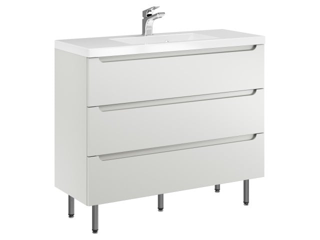 Szafka Stojąca Z Umywalką ETH 100 cm - Kaszmir Mat