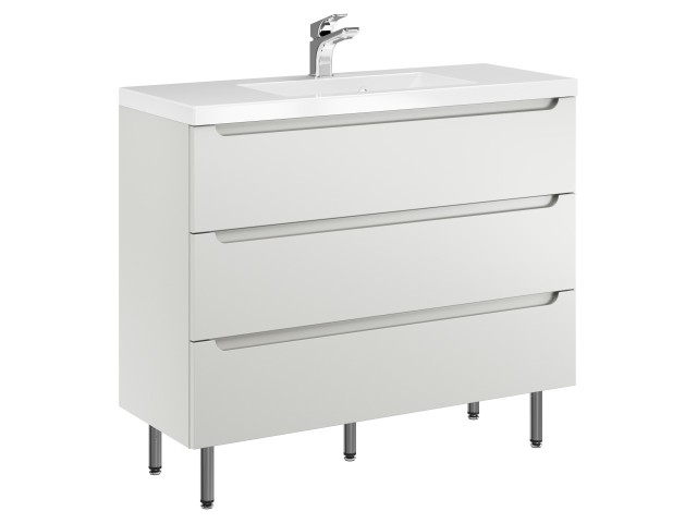 Szafka Stojąca Z Umywalką ETH 100 cm - Kaszmir Mat Szafka Stojąca Z Umywalką ETH 100 cm - Kaszmir Mat