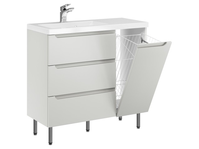 Szafka Stojąca Z Umywalką ETH 90 cm K Lewa - Kaszmir Mat