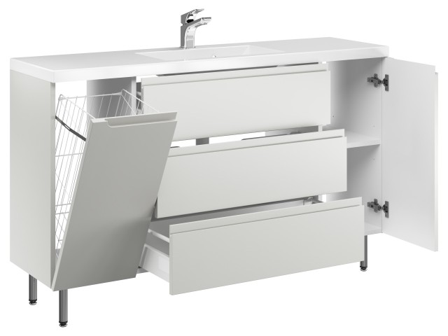 Szafka Stojąca Z Umywalką ETH 140 cm KD - Kaszmir Mat