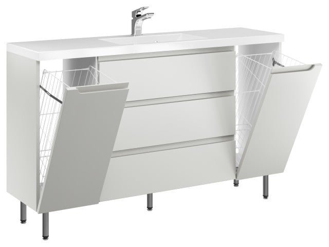 Szafka Stojąca Z Umywalką ETH 140 cm K - Kaszmir Mat