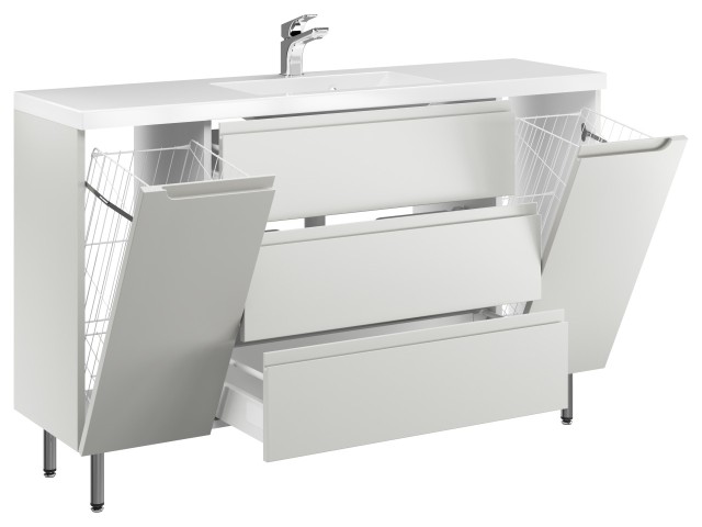 Szafka Stojąca Z Umywalką ETH 140 cm K - Kaszmir Mat