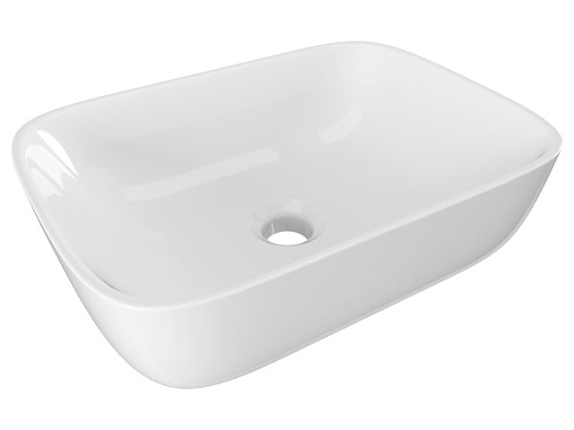 Szafka Wisząca Z Umywalką Nablatową ETH 90 cm D Prawa - Kaszmir Wysoki Połysk