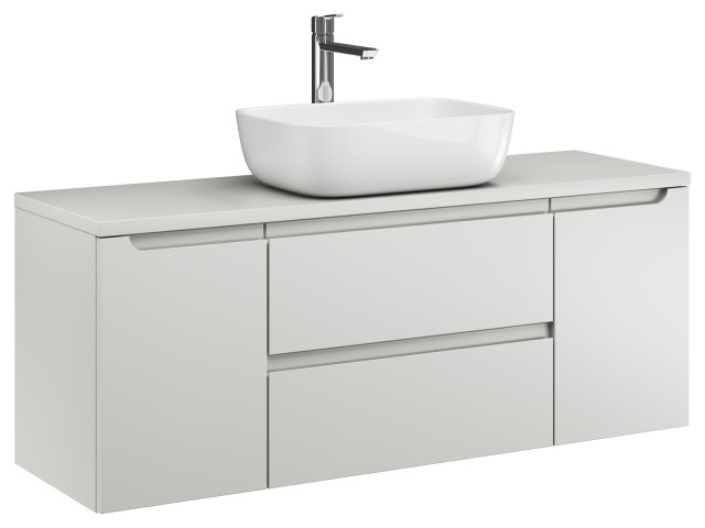 Szafka Wisząca Z Umywalką Nablatową ETH 120 cm D - Kaszmir Mat Szafka Wisząca Z Umywalką Nablatową ETH 120 cm D - Kaszmir Mat