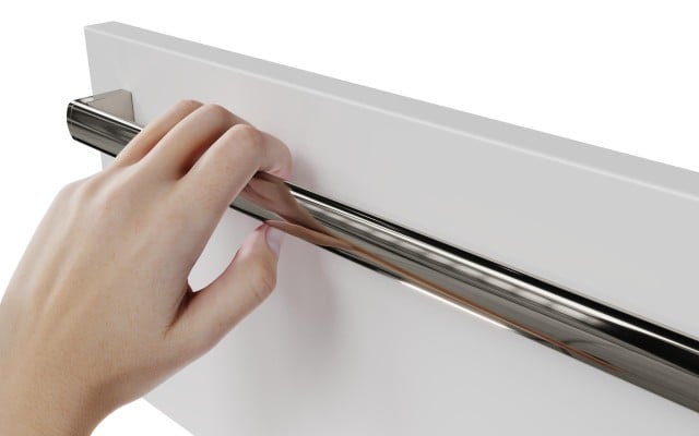 Szafka Wisząca Z Umywalką Nablatową ATH 120 cm DUO - Biały Mat - Uchwyty Chromowane