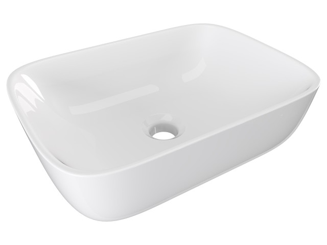 Szafka Wisząca Z Umywalką Nablatową ATH 120 cm S Lewa - Biały Mat - Uchwyty Złote Polerowane