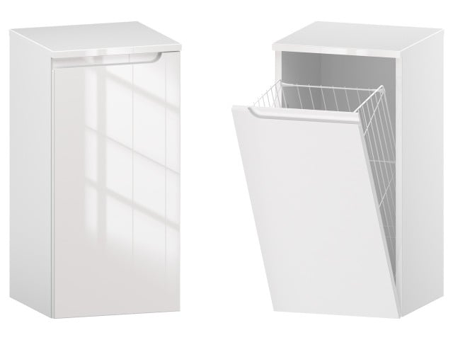 Słupek Łazienkowy ETH 35 cm K Lewy - Biały Wysoki Połysk Słupek Łazienkowy ETH 35 cm K Lewy - Biały Wysoki Połysk