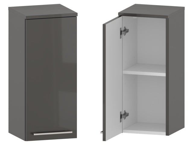 Słupek Łazienkowy RON 30 cm DW Lewy - Cappuccino Wysoki Połysk - Uchwyty Chromowane Słupek Łazienkowy RON 30 cm DW Lewy - Cappuccino Wysoki Połysk - Uchwyty Chromowane