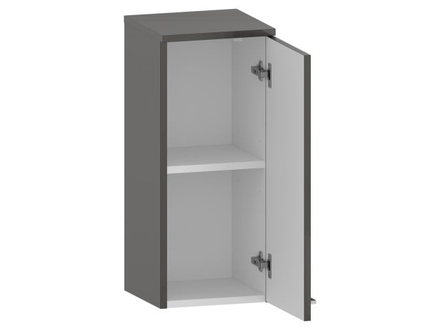 Słupek Łazienkowy RON 30 cm DW Prawy - Titan Wysoki Połysk - Uchwyty Chromowane