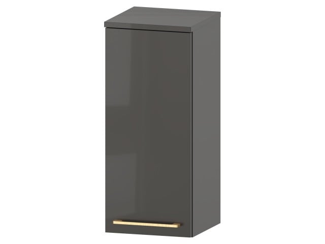 Słupek Łazienkowy RON 30 cm DW Lewy - Titan Wysoki Połysk - Uchwyty Złote Szczotkowane