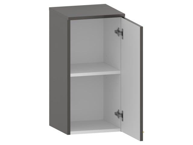 Słupek Łazienkowy RON 35 cm DW Prawy - Titan Wysoki Połysk - Uchwyty Złote Szczotkowane