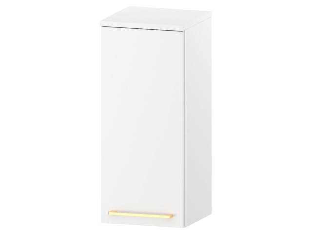 Słupek Łazienkowy RON 30 cm DW Lewy - Biały Mat - Uchwyty Złote Szczotkowane