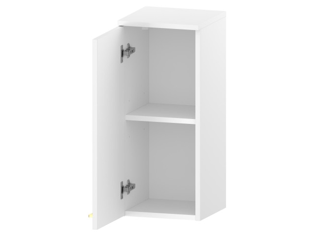 Słupek Łazienkowy RON 30 cm DW Lewy - Biały Mat - Uchwyty Złote Szczotkowane