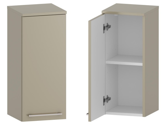 Słupek Łazienkowy RON 30 cm DW Lewy - Cappuccino Mat - Uchwyty Chromowane Słupek Łazienkowy RON 30 cm DW Lewy - Cappuccino Mat - Uchwyty Chromowane