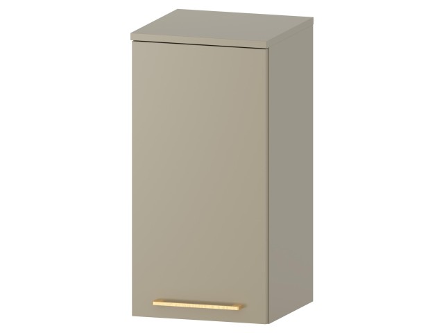 Słupek Łazienkowy RON 35 cm DW Lewy - Cappuccino Mat - Uchwyty Złote Szczotkowane