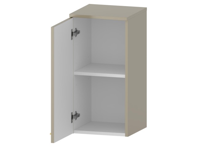 Słupek Łazienkowy RON 35 cm DW Lewy - Cappuccino Mat - Uchwyty Złote Szczotkowane