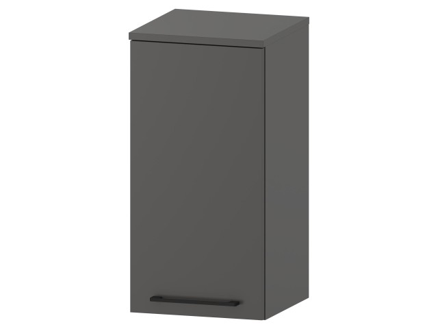 Słupek Łazienkowy RON 35 cm DW Lewy - Titan Mat - Uchwyty Czarne Matowe