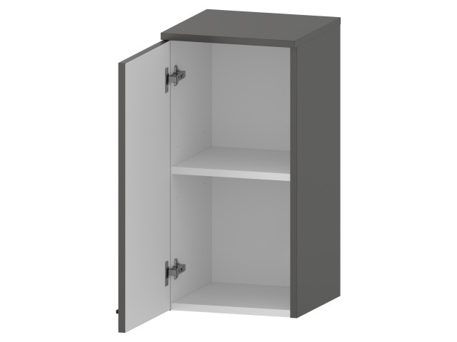 Słupek Łazienkowy RON 35 cm DW Lewy - Titan Mat - Uchwyty Czarne Matowe