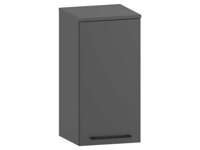 Słupek Łazienkowy RON 35 cm DW Prawy - Titan Mat - Uchwyty Czarne Matowe