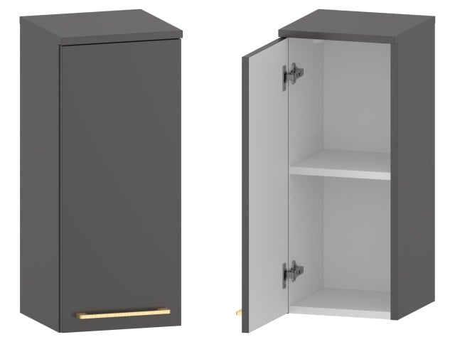 Słupek Łazienkowy RON 30 cm DW Lewy - Titan Mat - Uchwyty Złote Szczotkowane