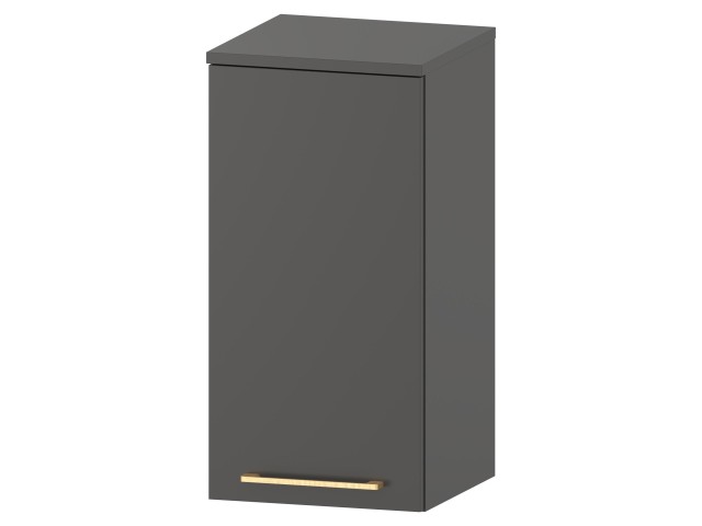 Słupek Łazienkowy RON 35 cm DW Lewy - Titan Mat - Uchwyty Złote Szczotkowane