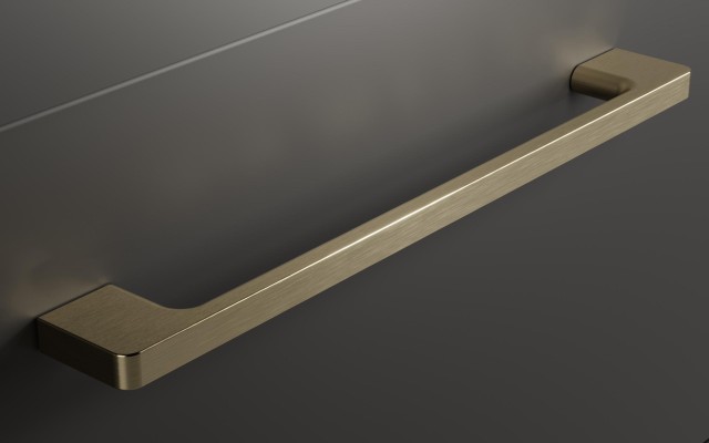 Słupek Łazienkowy RON 35 cm DW Lewy - Titan Mat - Uchwyty Złote Szczotkowane