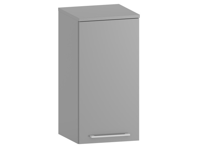 Słupek Łazienkowy RON 35 cm DW Prawy - Szary Mat - Uchwyty Białe Matowe