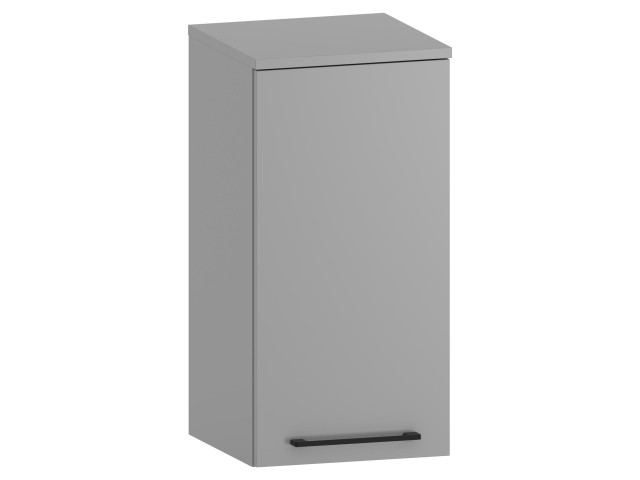 Słupek Łazienkowy RON 35 cm DW Prawy - Szary Mat - Uchwyty Czarne Matowe