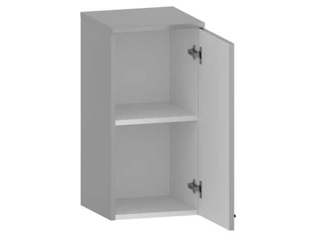 Słupek Łazienkowy RON 35 cm DW Prawy - Szary Mat - Uchwyty Czarne Matowe