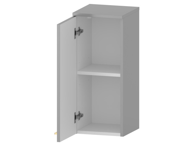 Słupek Łazienkowy RON 30 cm DW Lewy - Szary Mat - Uchwyty Złote Szczotkowane