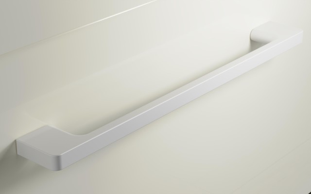 Szafka Wisząca Z Umywalką RON 100 cm - Kaszmir Wysoki Połysk - Uchwyty Białe Matowe