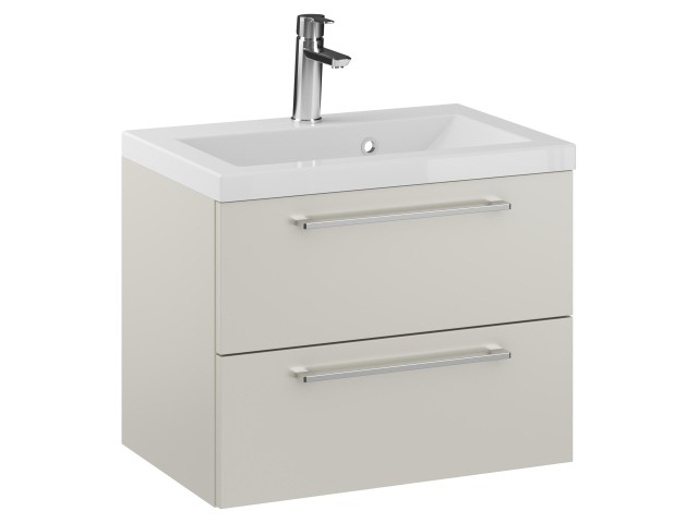 Szafka Wisząca Z Umywalką RON 60 cm - Kaszmir Mat - Uchwyty Chromowane Szafka Wisząca Z Umywalką RON 60 cm - Kaszmir Mat - Uchwyty Chromowane