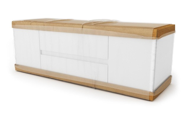 Szafka Wisząca Z Umywalką RON 120 cm DUO - Kaszmir Mat - Uchwyty Chromowane