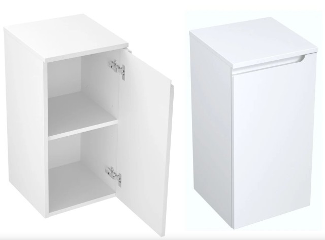 Słupek Łazienkowy ETH 35 cm DD Prawy - Biały Mat