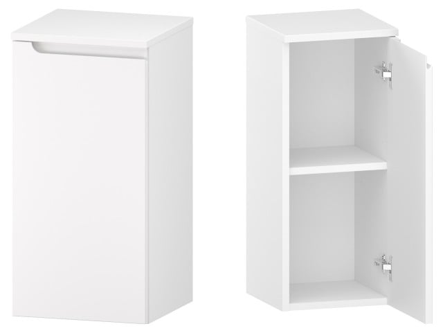 Słupek Łazienkowy ETH 35 cm DD Prawy - Biały Mat
