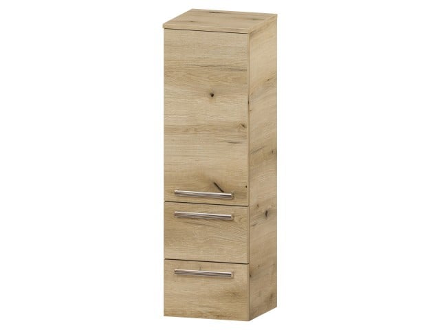 Słupek Łazienkowy ATHD 35 cm D2S20 Lewy - Dąb Evoke Coast Mat - Uchwyty Chromowane