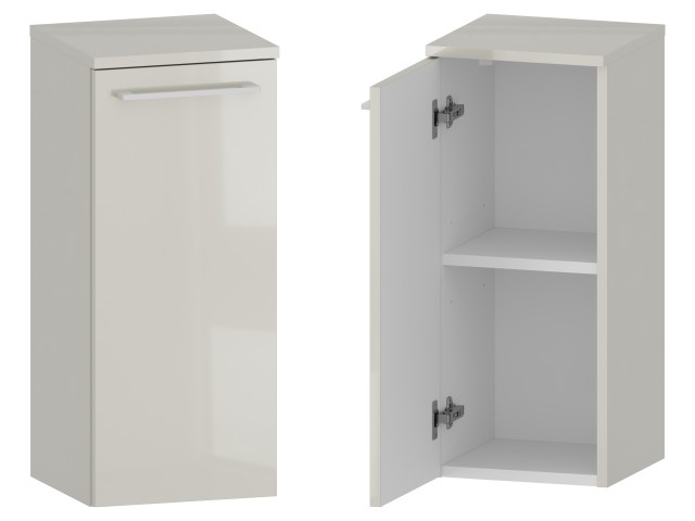 Słupek Łazienkowy RON 30 cm DD Lewy - Kaszmir Wysoki Połysk - Uchwyty Białe Matowe Słupek Łazienkowy RON 30 cm DD Lewy - Kaszmir Wysoki Połysk - Uchwyty Białe Matowe