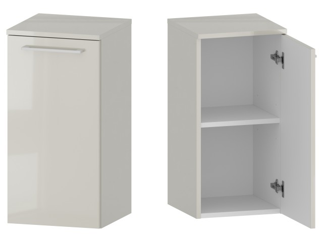 Słupek Łazienkowy RON 35 cm DD Prawy - Kaszmir Wysoki Połysk - Uchwyty Białe Matowe Słupek Łazienkowy RON 35 cm DD Prawy - Kaszmir Wysoki Połysk - Uchwyty Białe Matowe