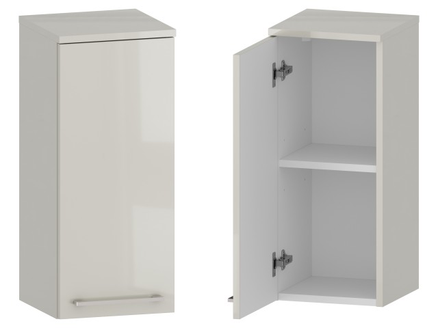 Słupek Łazienkowy RON 30 cm DW Lewy - Kaszmir Wysoki Połysk - Uchwyty Chromowane Słupek Łazienkowy RON 30 cm DW Lewy - Kaszmir Wysoki Połysk - Uchwyty Chromowane