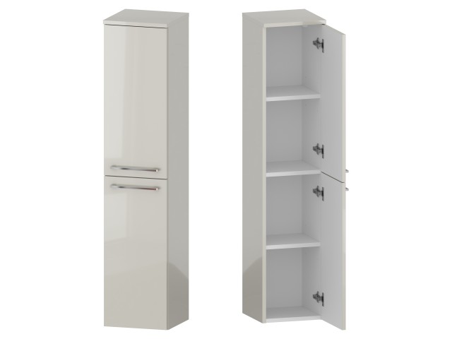 Słupek Łazienkowy RON 30 cm 2D Prawy - Kaszmir Wysoki Połysk - Uchwyty Chromowane Słupek Łazienkowy RON 30 cm 2D Prawy - Kaszmir Wysoki Połysk - Uchwyty Chromowane