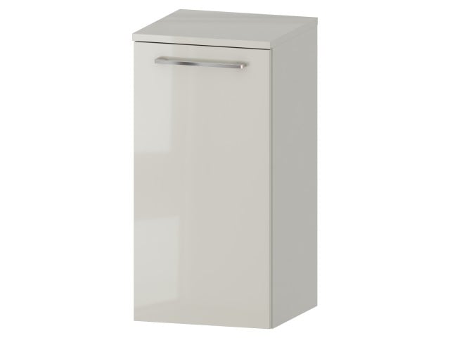 Słupek Łazienkowy RON 35 cm DD Lewy - Kaszmir Wysoki Połysk - Uchwyty Chromowane