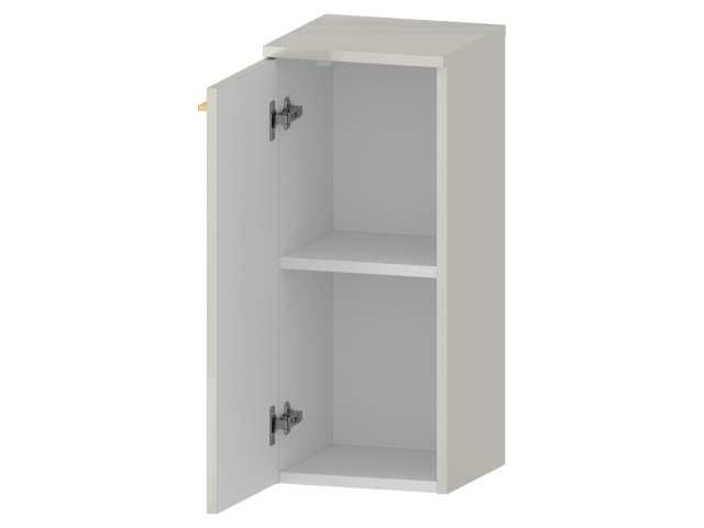 Słupek Łazienkowy RON 30 cm DD Lewy - Kaszmir Wysoki Połysk - Uchwyty Złote Szczotkowane