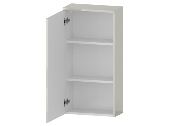 Szafka nad Pralkę RON 45 cm D90 Lewa - Kaszmir Wysoki Połysk - Uchwyty Złote Szczotkowane