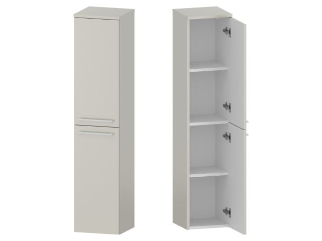 Słupek Łazienkowy RON 30 cm 2D Prawy - Kaszmir Mat - Uchwyty Białe Matowe Słupek Łazienkowy RON 30 cm 2D Prawy - Kaszmir Mat - Uchwyty Białe Matowe